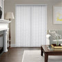 Colorized Flora Snow White Vertical Blind 8206