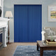 Colorized Welwyn Royal Blue Vertical Blind 8223
