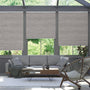 Colorized Electric DuoShade Cordless Grain Urban Grey Thermal Blind 9041