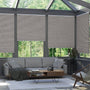 ColorizedZoom Electric DuoShade Cordless Grain Urban Grey Thermal Blind 9041