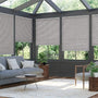 ColorizedZoom Electric DuoLight Cordless Grain Urban Grey Thermal Blind 9054
