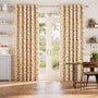 Colorized Golden Tulips Pink & Yellow Curtains 9064