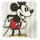 ColorizedSwatch Mickey Stripe Natural Curtains sample image 9130
