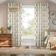 Colorized Minnie On The Move Stripe Natural Curtains 9132