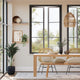 Colorized Enzo Noir Fly Screen Roller Blind 9136