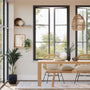 Colorized Enzo Noir Fly Screen Roller Blind 9136