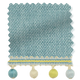 ColorizedSwatch Thermal Luxe Dimout Teal & Spring Roller Blind sample image 9145