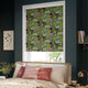 ColorizedZoom Passiflora Velvet Teal Blue Roller Blind 9208