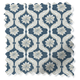 ColorizedSwatch Twist2Go Giverny Navy Roller Blind sample image 9232