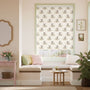 Colorized Minnie On The Move Stripe Blackout Natural Roller Blind 9295