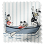 ColorizedSwatch Twist2Go Splash Blackout Donald Nautical Border Powder Blue Roller Blind sample image 9316