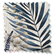 ColorizedSwatch Inky Botanical Blue Stone Roman Blind sample image 9334