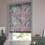 ColorizedZoom Electric Paradise Botanical Raspberry Roman Blind 9337
