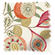 ColorizedSwatch Tropical Fruit Berry Ivory Roman Blind sample image 9339
