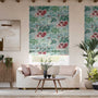 Colorized Fiore Velvet Duckegg Rose Roman Blind 9359