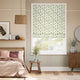 Colorized Leiden Coral Pistachio Roman Blind 9366