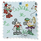 ColorizedSwatch Mickey & Minnie Blue Roman Blind sample image 9405