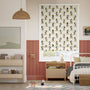 Colorized Mickey Stripe Natural Roman Blind 9409