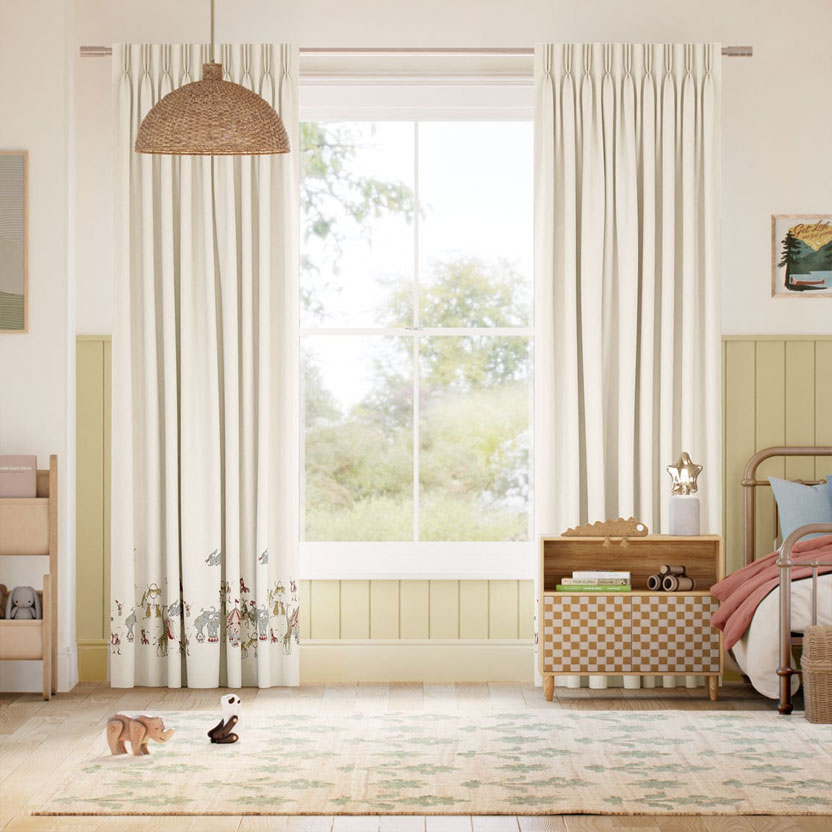 Children's Double Pinch Pleat Curtains