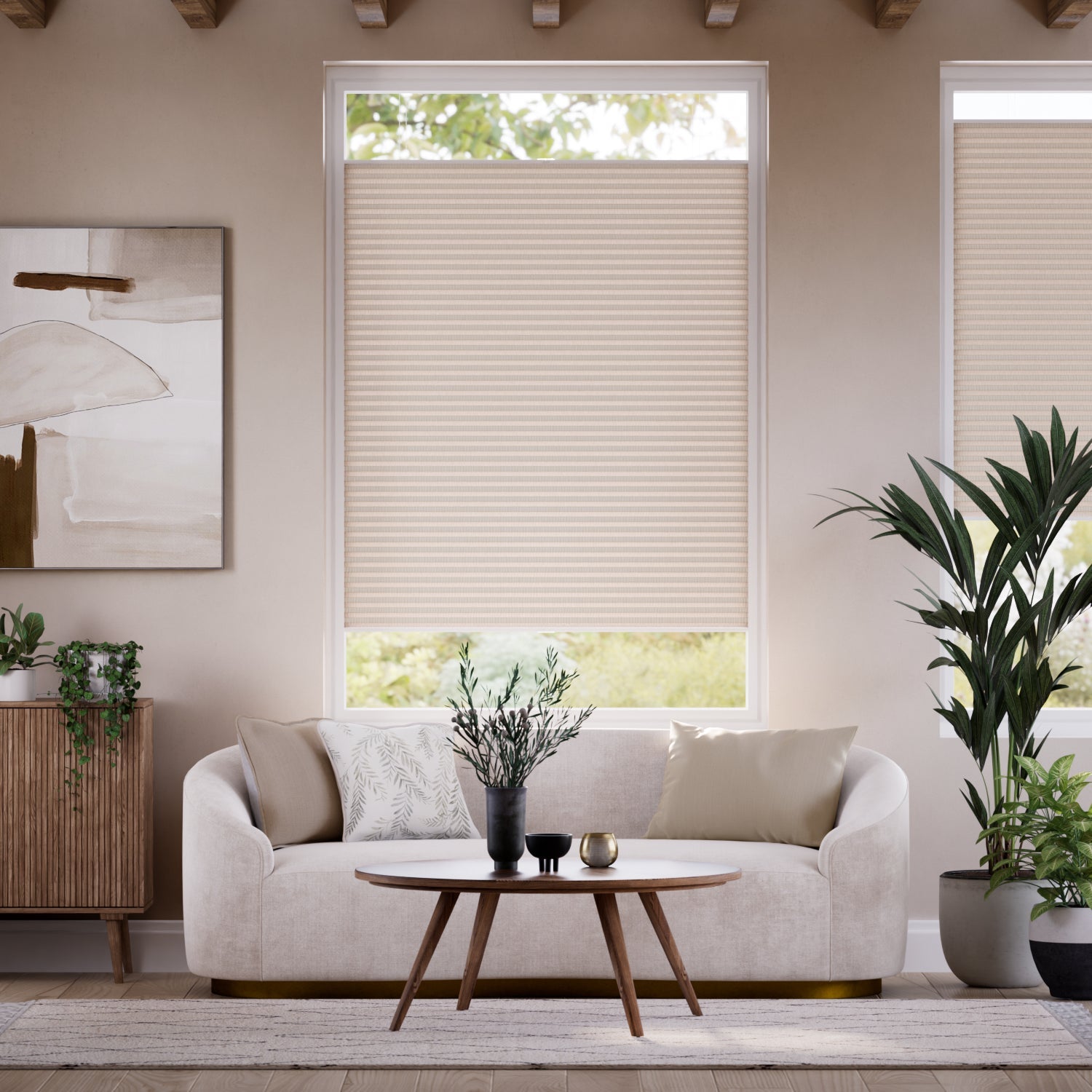 No Drill PerfectFIT Light Filtering Pleated Blinds
