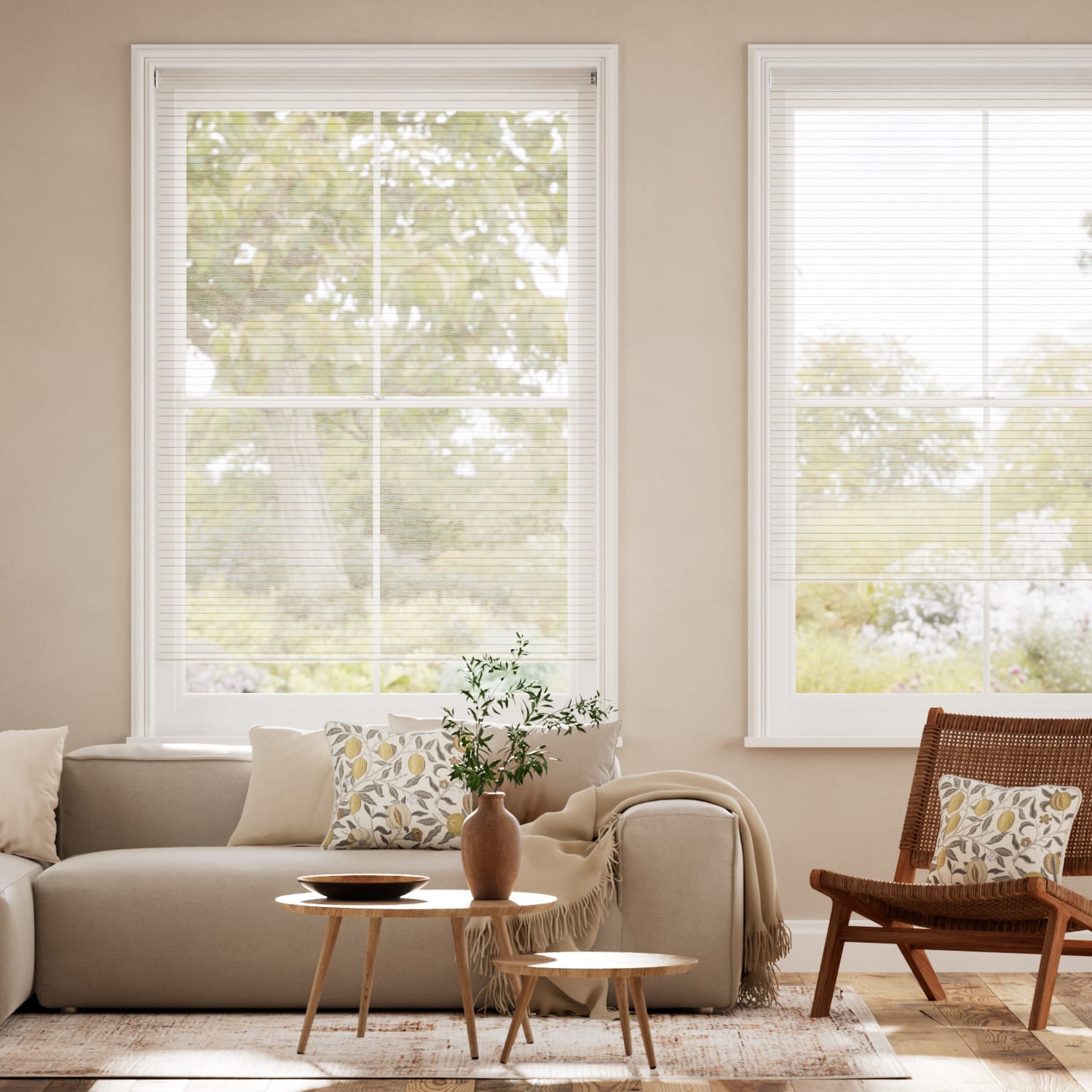 No Drill Voile Blinds