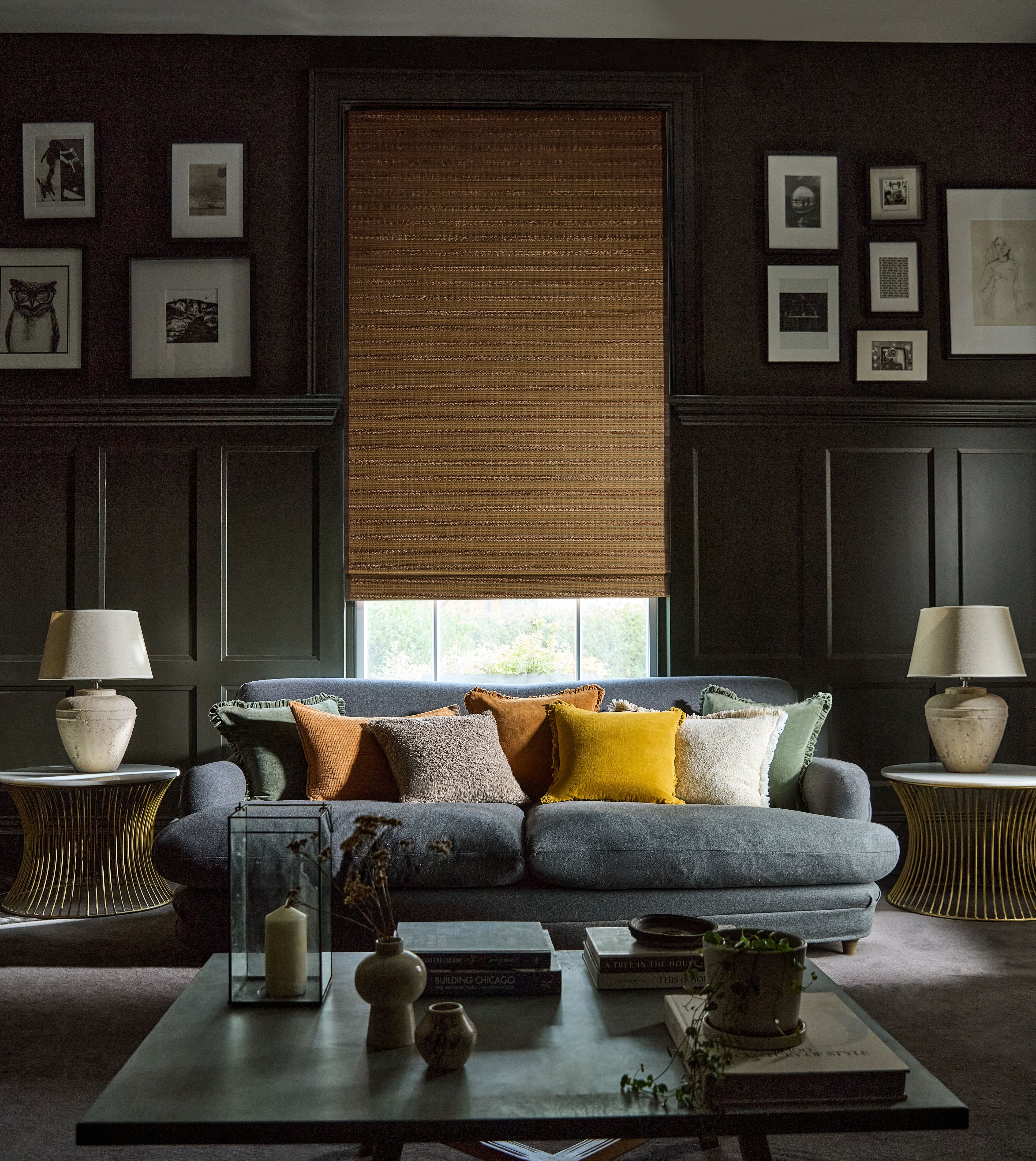 Woven Wood Roman Blinds