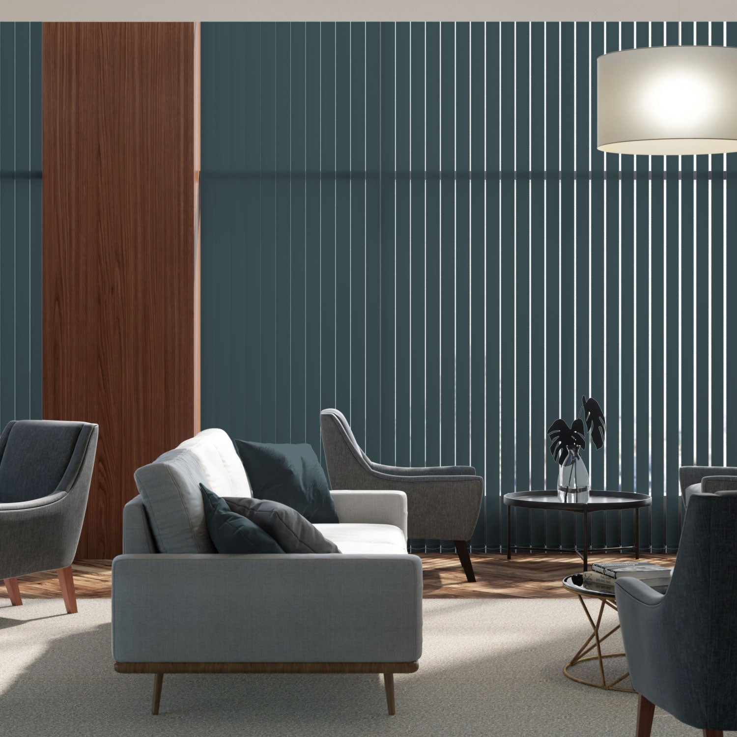 Blue Commercial Blinds