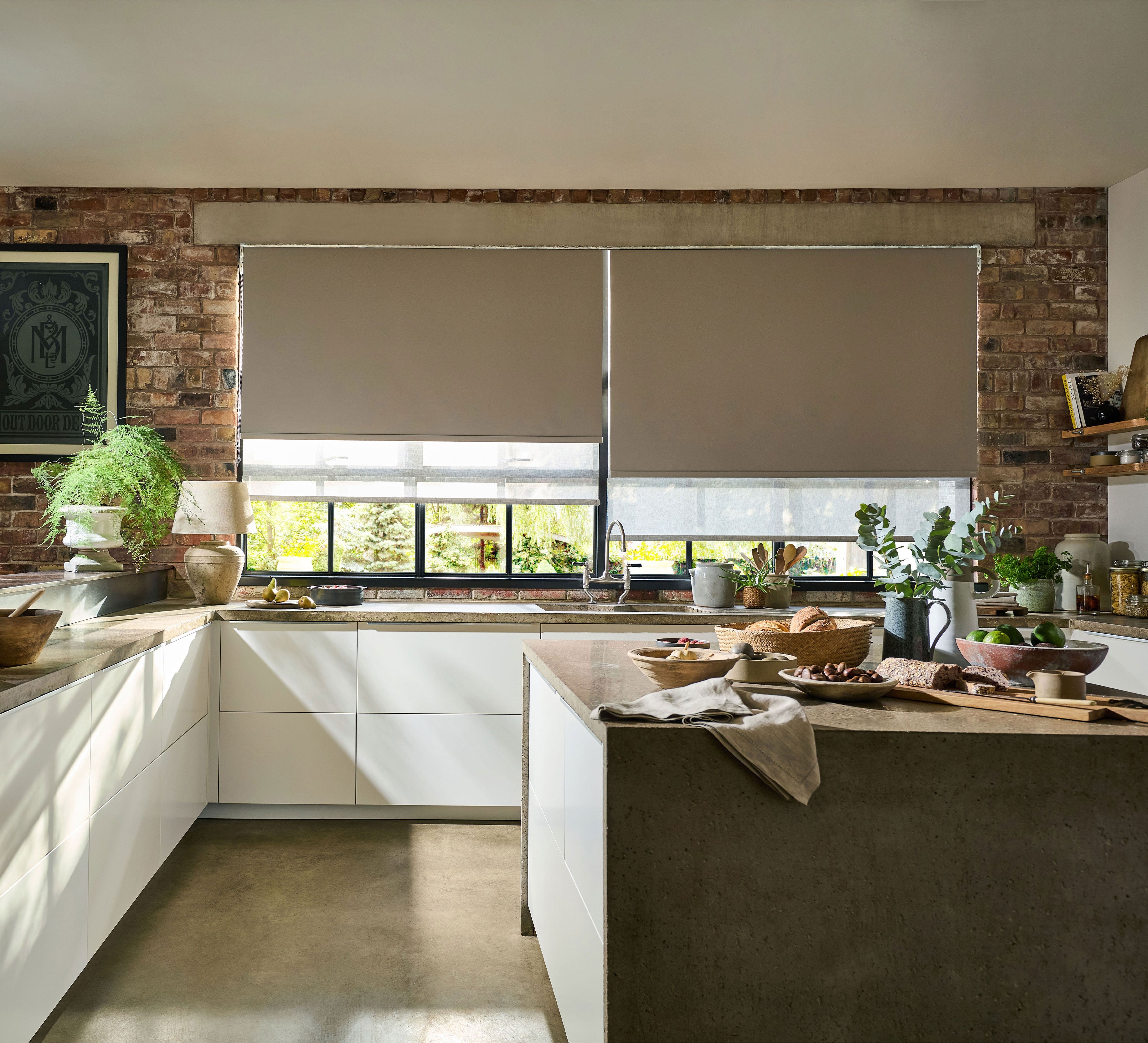 Brown Roller Blinds