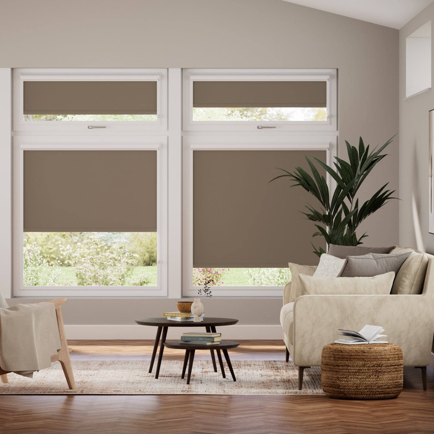 Brown Conservatory Blinds