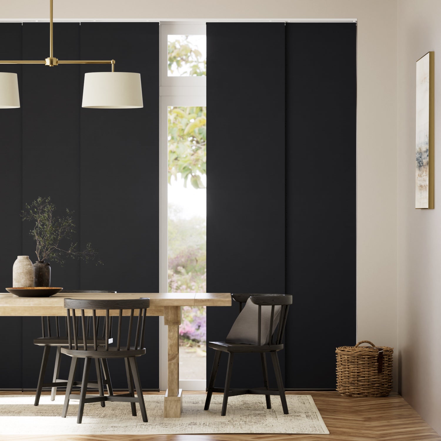 Eclipse Blackout Black Panel Blind