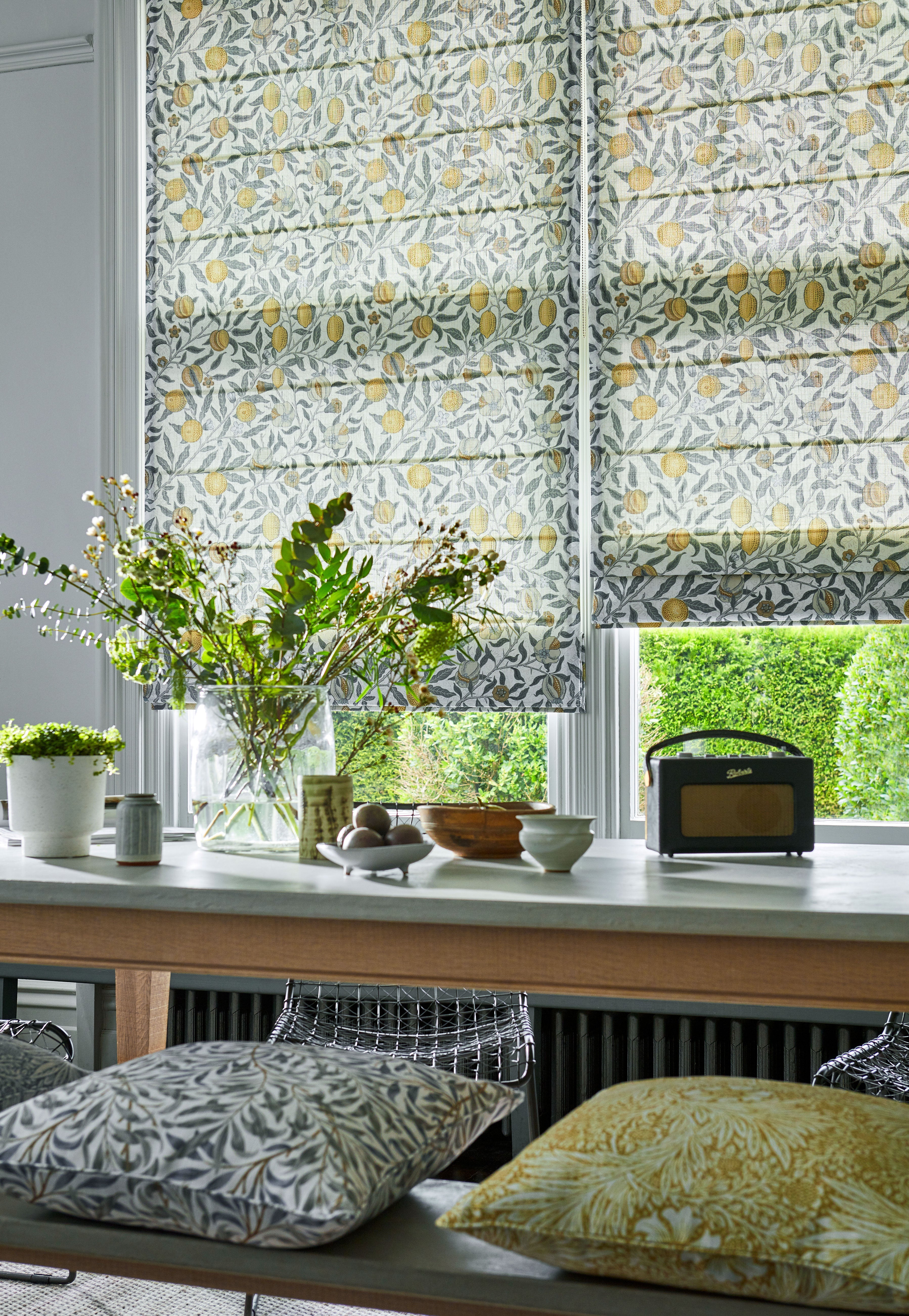 V&A William Morris Fruit Primrose Roman Blind