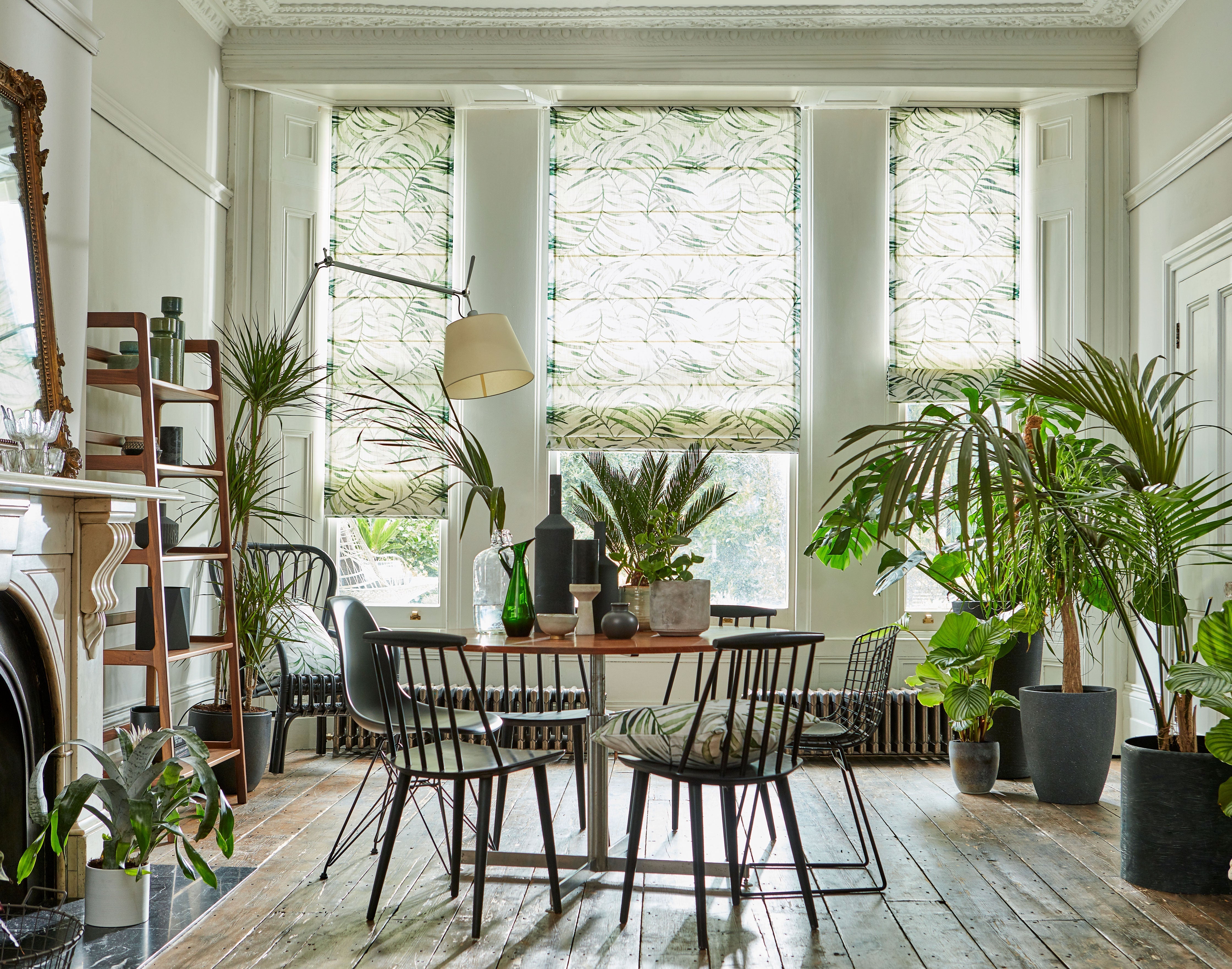 Green Venetian Blinds