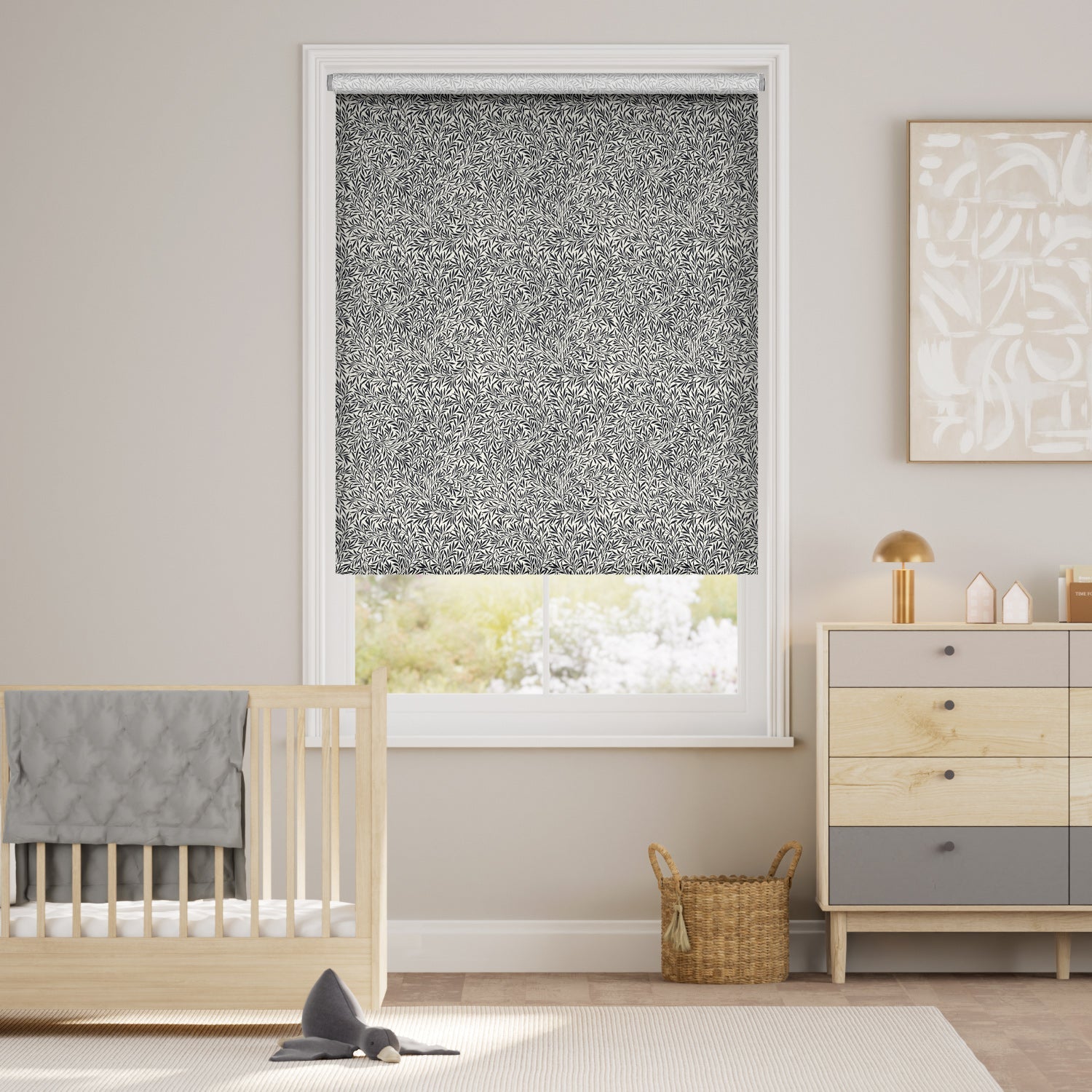 V&A William Morris Willow Onyx Roller Blind