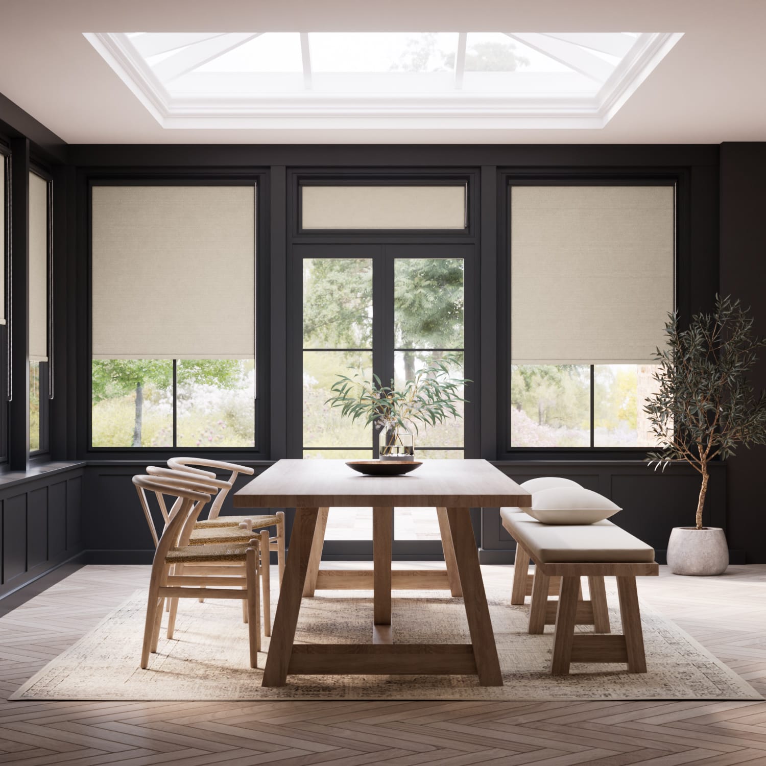 No Drill PerfectFIT Roller Conservatory Blinds