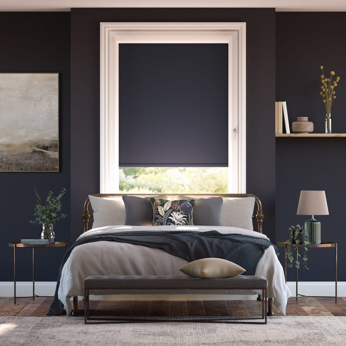 PerfectFIT Toulouse Blackout Indigo Roller Blind
