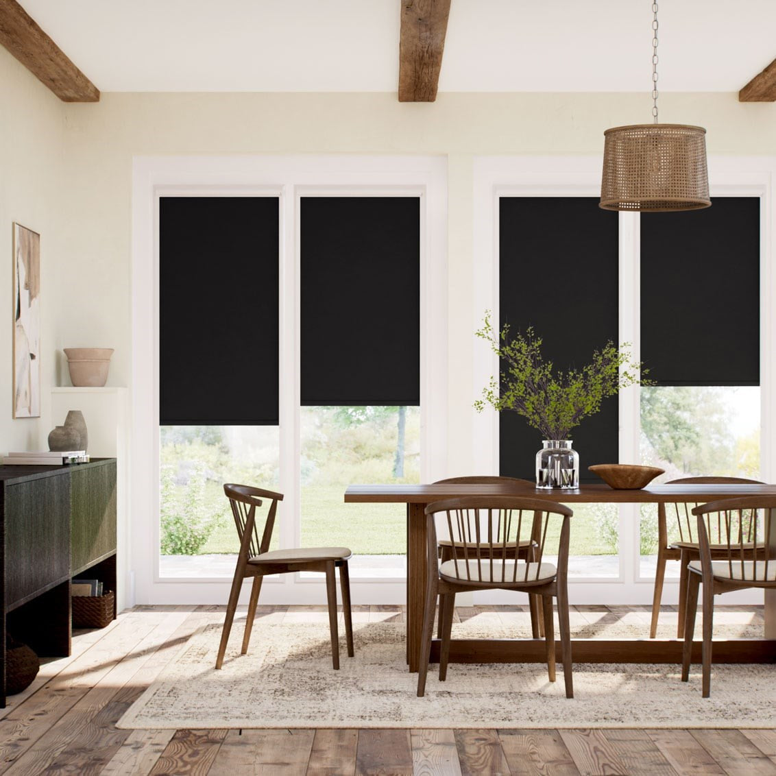 Black Conservatory Blinds