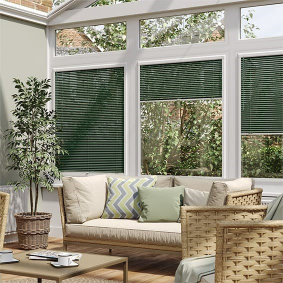 Green Conservatory Blinds