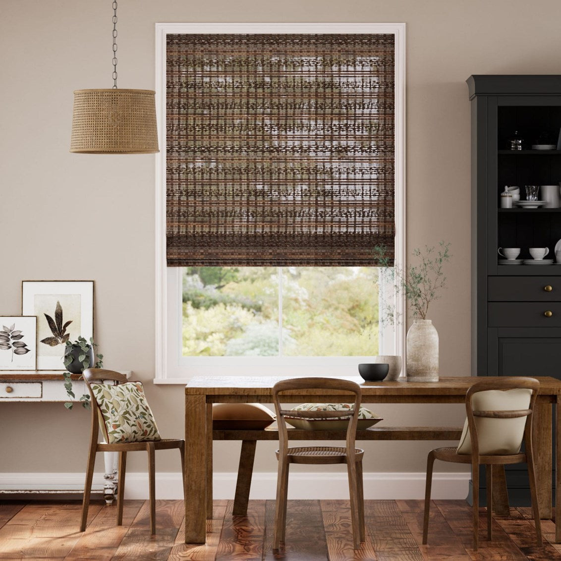 Tuiss Rosario Walnut Roman Blind  