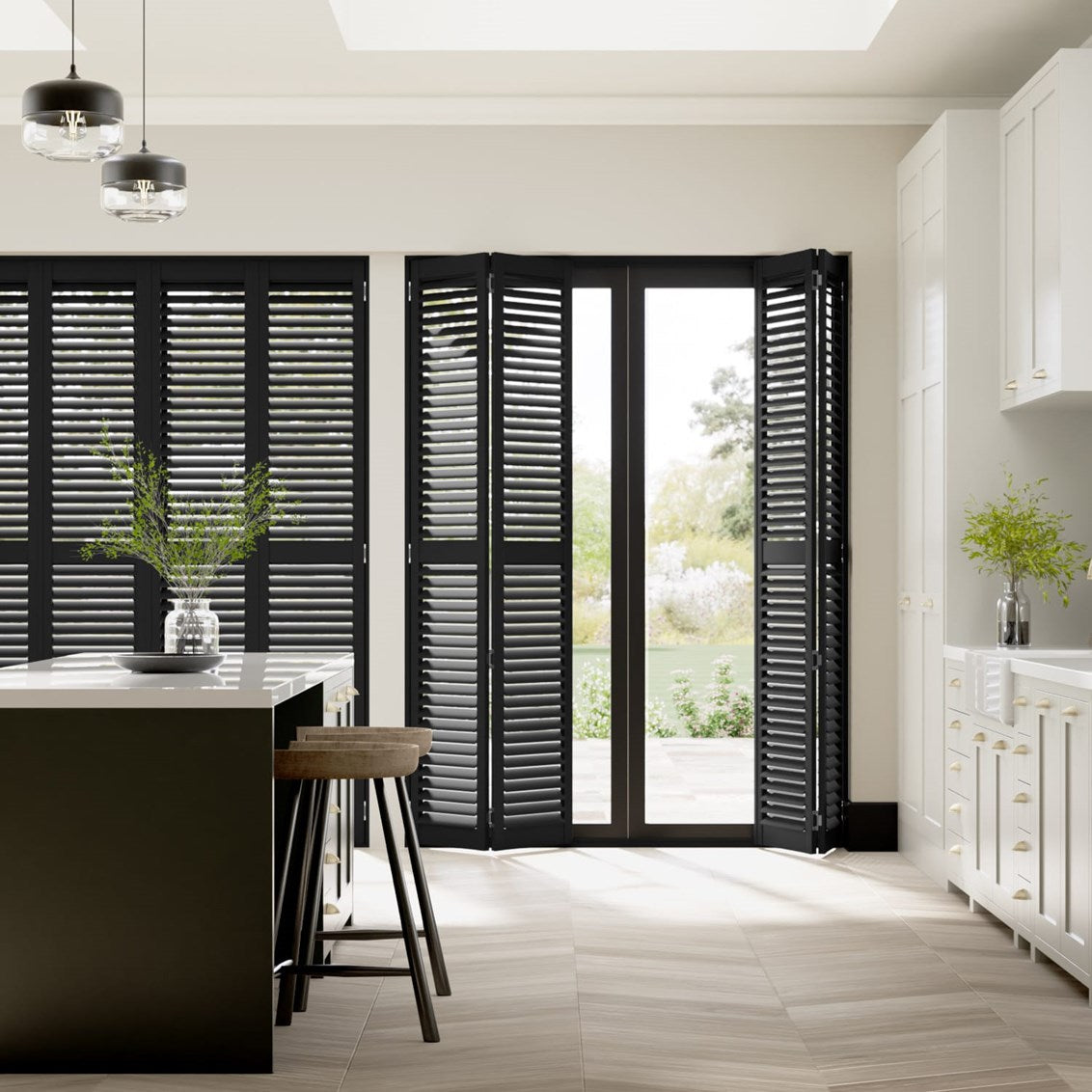 Black Shutter Blinds