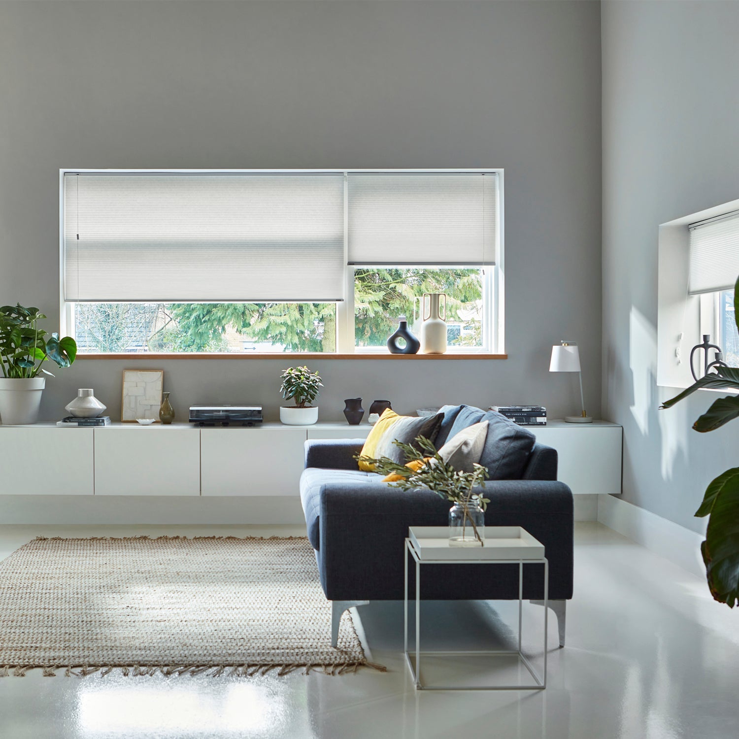 Double DuoLight Arctic White Pleated Blind