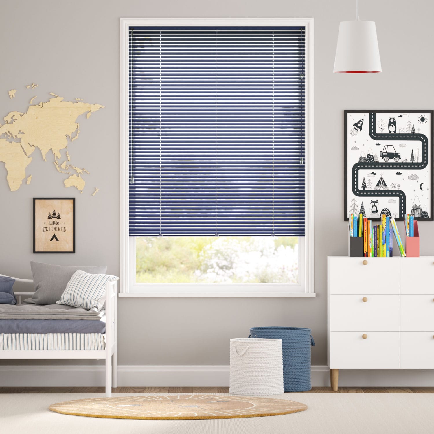 Colorized Essence Imperial Blue Venetian Blind - 25mm Slat 2266