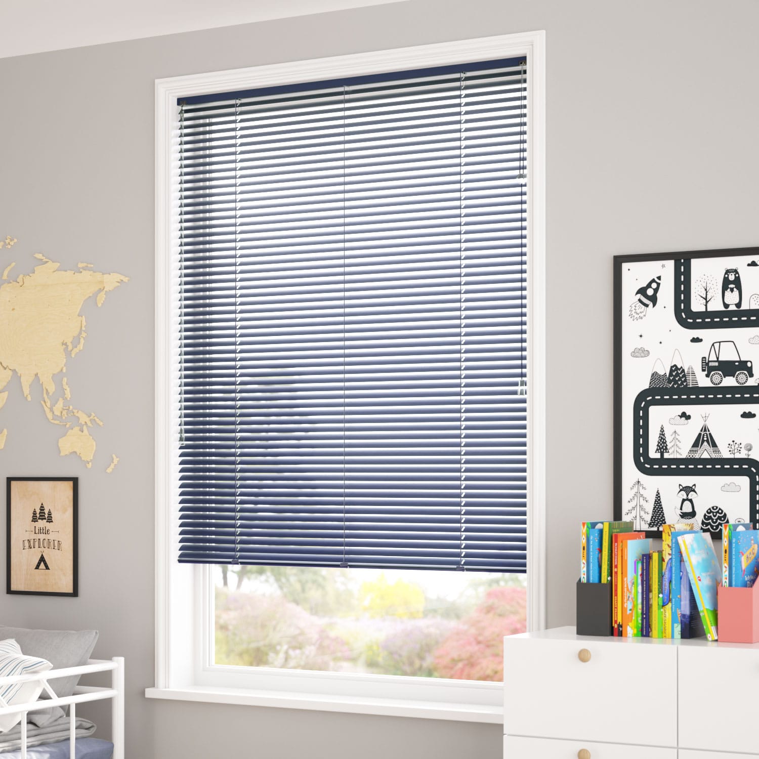 ColorizedZoom Essence Imperial Blue Venetian Blind - 25mm Slat 2266
