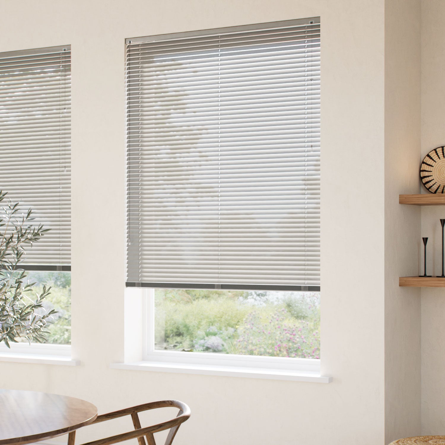 ColorizedZoom Industry Nickel Venetian Blind - 25mm Slat 2292