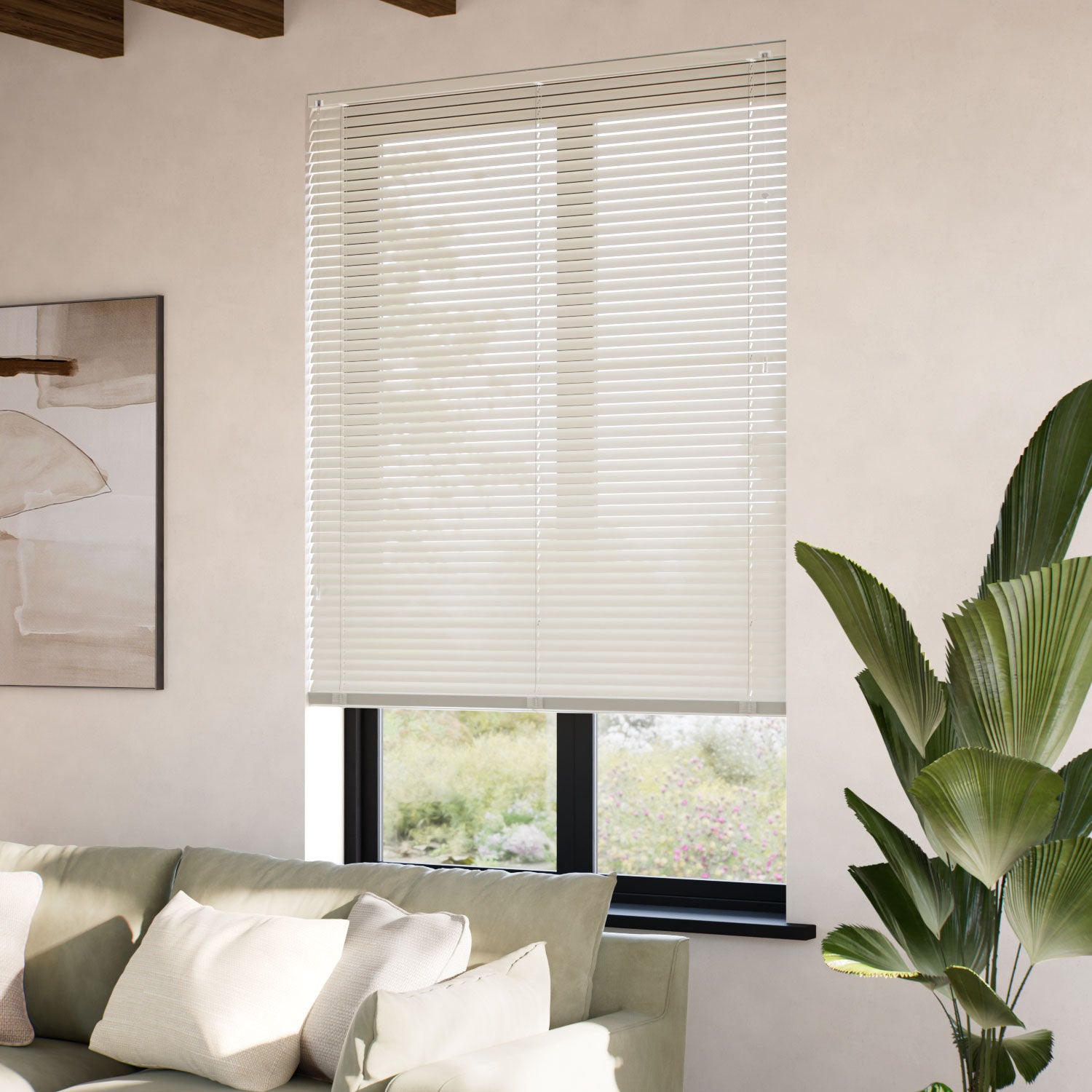 ColorizedZoom Industry Alabaster Venetian Blind - 25mm Slat 2293