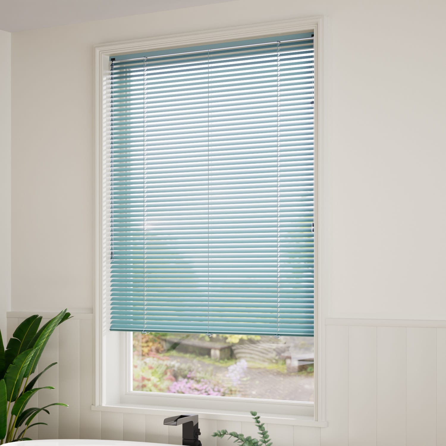 ColorizedZoom Motion Sky Blue Venetian Blind - 25mm Slat 2298