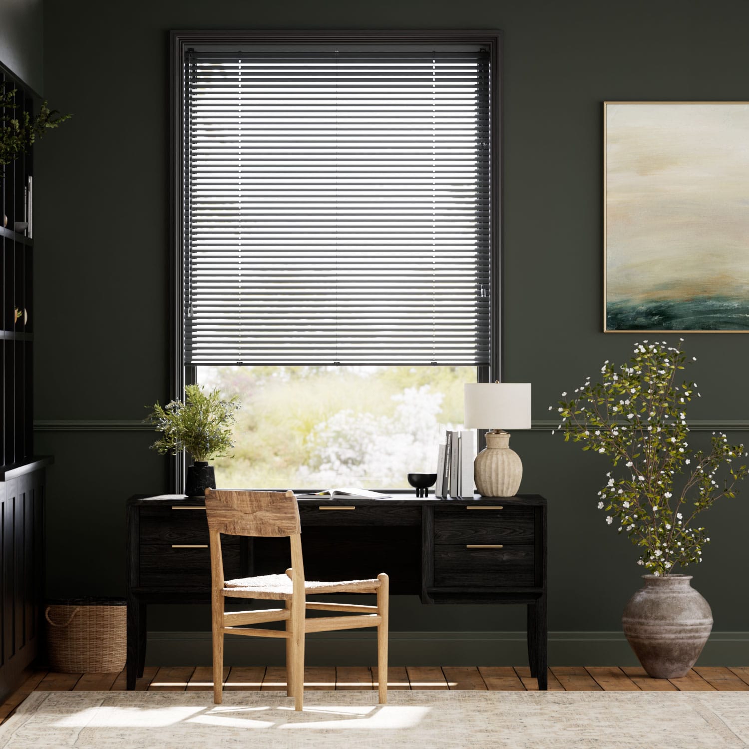 Colorized Studio Space Grey Venetian Blind - 25mm Slat  2314