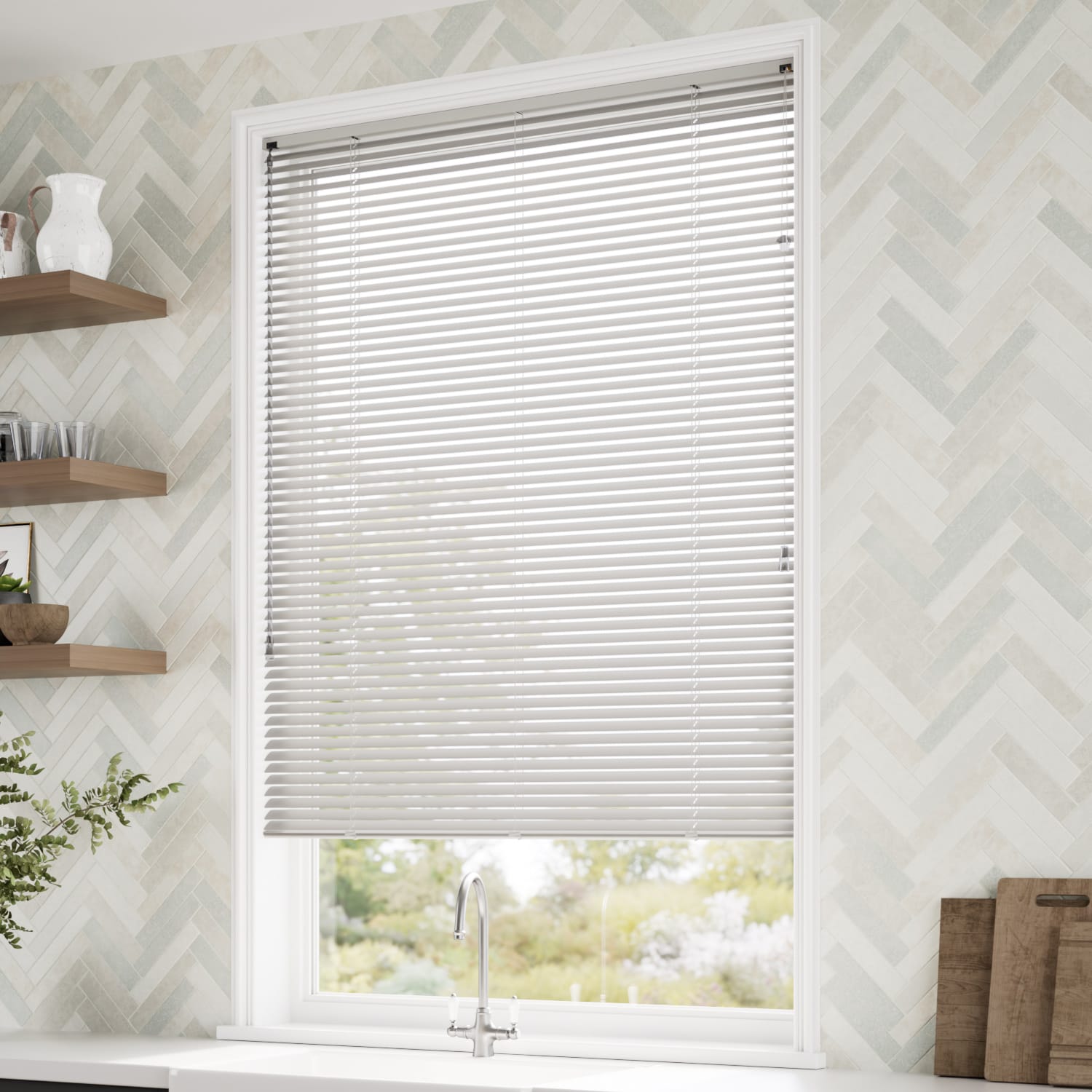 ColorizedZoom Studio Pebble Grey Venetian Blind - 25mm Slat 2313