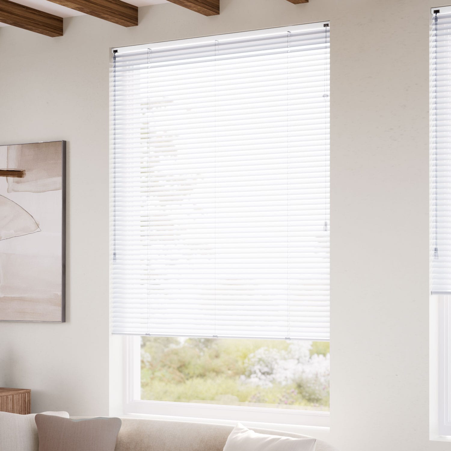 ColorizedZoom Studio Matt White Venetian Blind - 25mm Slat 2312
