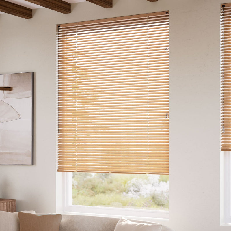 ColorizedZoom Woodgrain Warm Oak Venetian Blind - 25mm Slat 2319