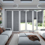 Colorized BiFold ClickFIT Supreme Pewter Pleated Blind
